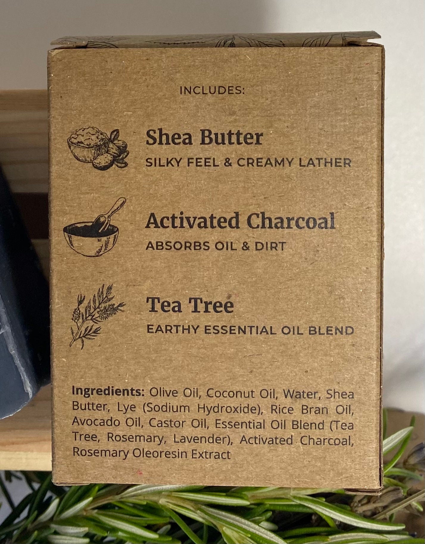 Charcoal Tea Tree Soap Bar