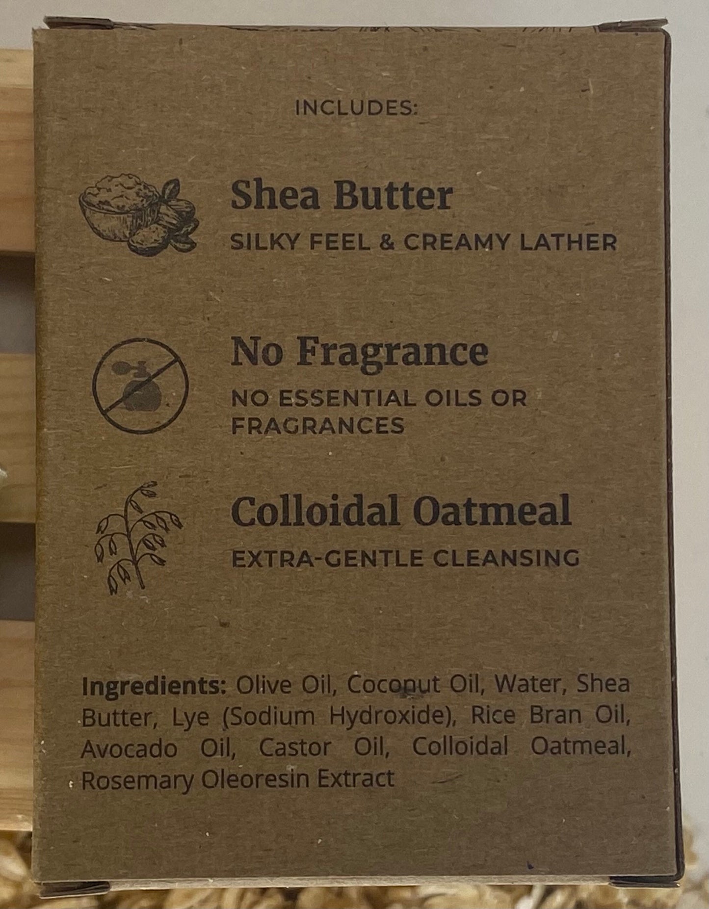 Fragrance-Free Oatmeal Soap Bar