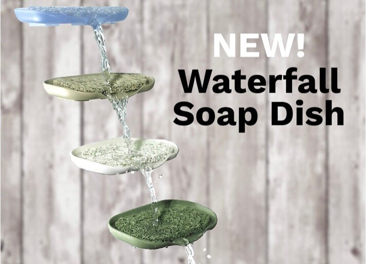 Waterfall Soap Dish with Soap Lift